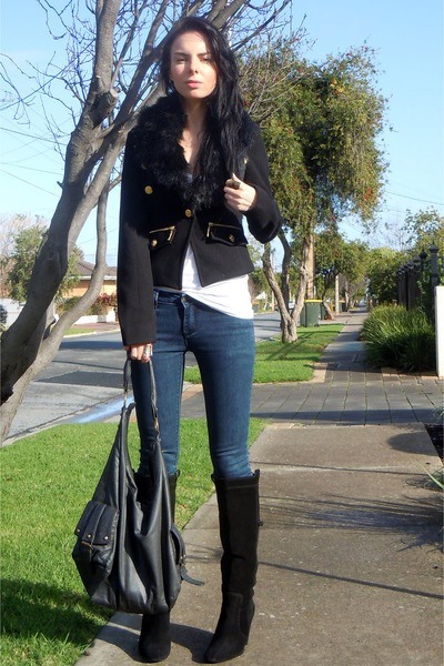 Knee boots for skinny jeans