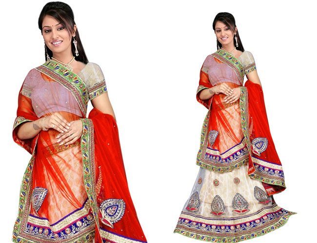 flipkart ghagra saree