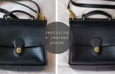 how to restore a leather purse