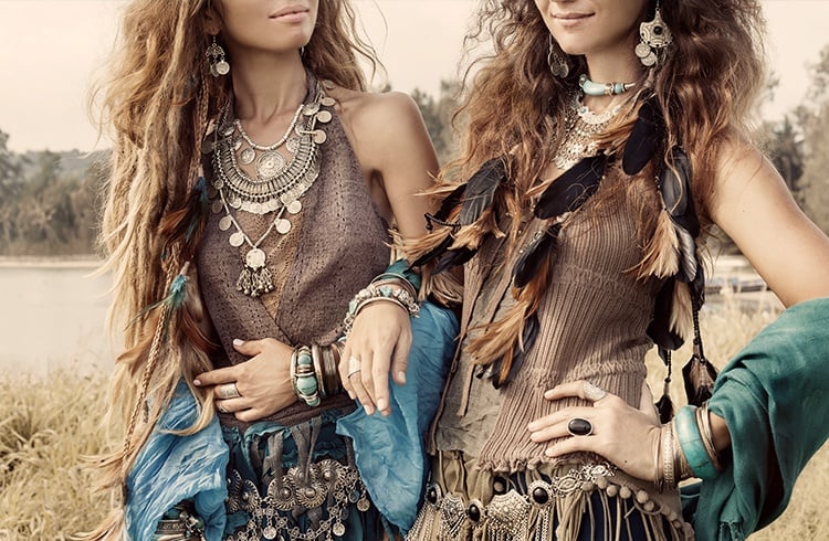 bohemian attire with accessories