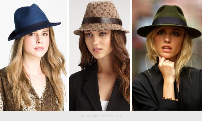 types of fedora hats