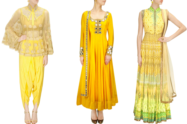 designer suits for haldi function