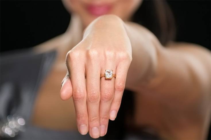 Diamond engagement rings from india