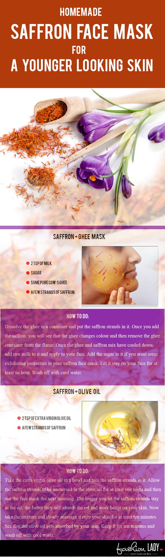 Homemade Saffron Face Mask For A Younger Looking Skin