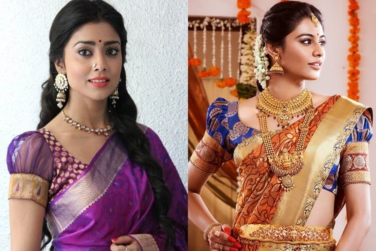 Saree jacket deals hand patterns