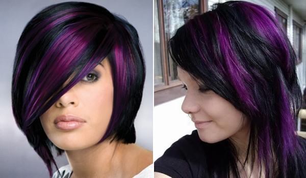 Trend Alert: Black And Purple Hair! Would You Dare? Trend Alert: Black And Purple Hair! Would You Dare?