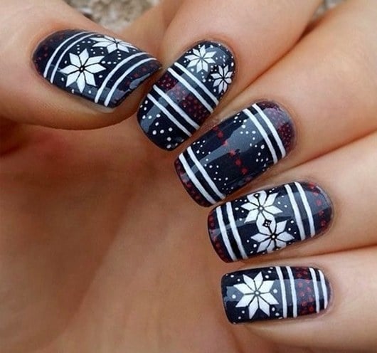 winter nailart designs