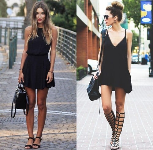 flat shoes for black dress