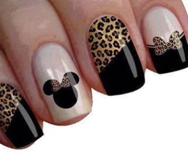 4. Minnie Mouse Fall Leaves Nail Design - wide 10