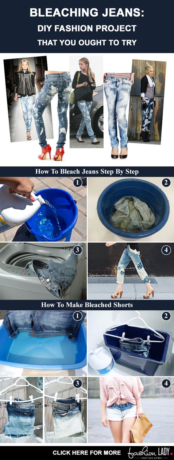 Bleaching Jeans DIY Fashion Project That You Ought To Try