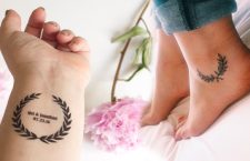 Laurel wreath tattoo for women
