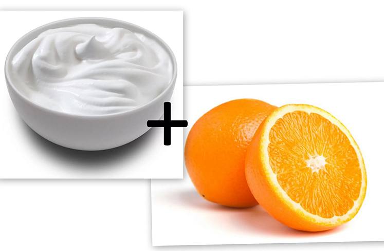 Image result for Orange Juice and Yogurt on tanned hands