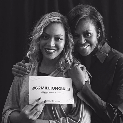 Beyonce and Michelle Obama