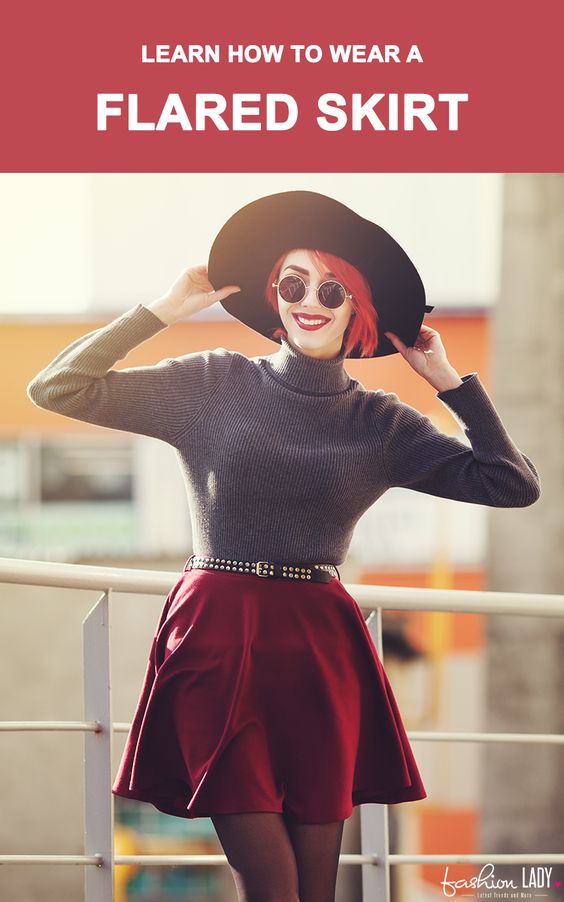 Learn How To Wear A Flared Skirt (Short And Long) To Look Flirty And Cool