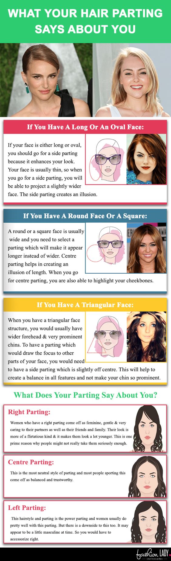 What Your Hair Parting Says About You What Your Hair Parting Says About You