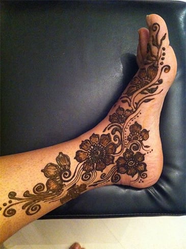 Mehandi Designs for Feets Images