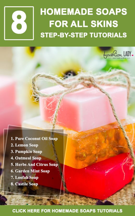 3 Natural Homemade Soaps For All Skins StepByStep Tutorials