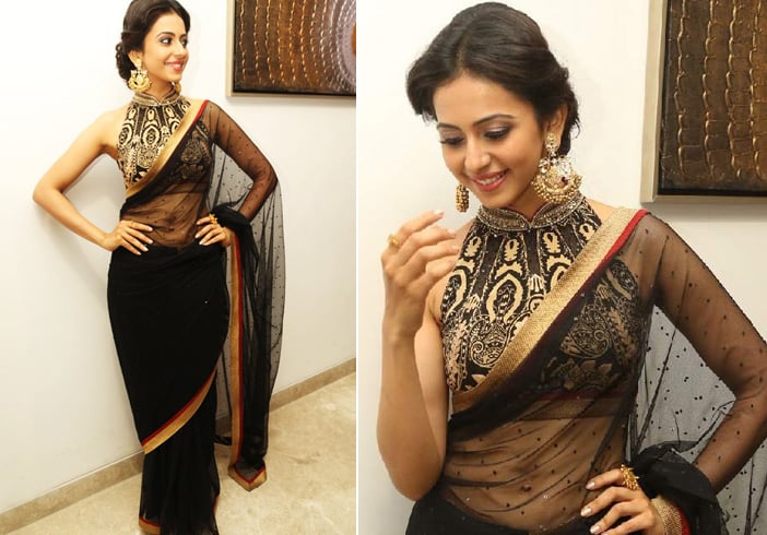 Wearing High Neck Blouse Designs With Gorgeous Sarees Show Right Here 