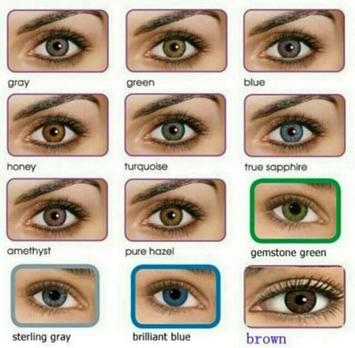 Every Eye Color Chart