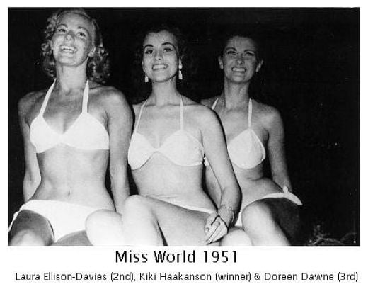 Miss World Contest 1951 bikini