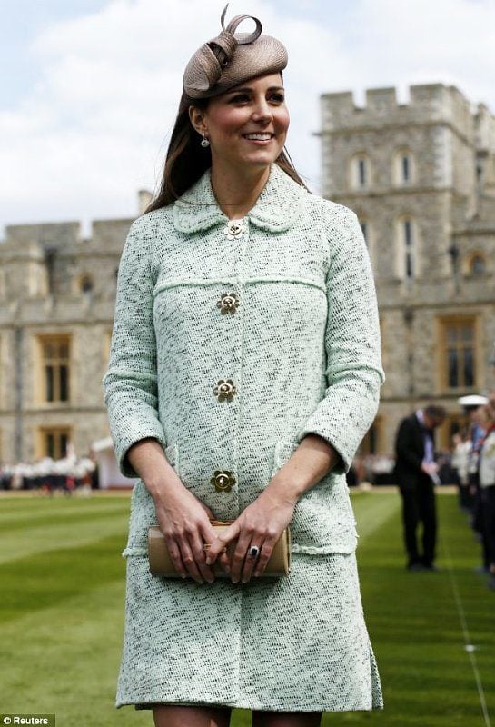 Kate Middleton in Mulberry dress