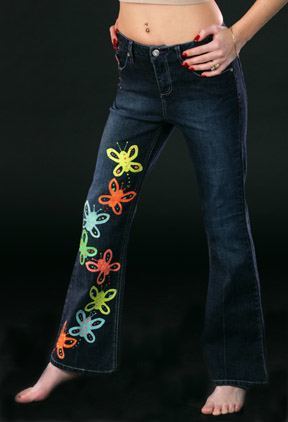 painterly-paintings-onjeans Painted Jeans