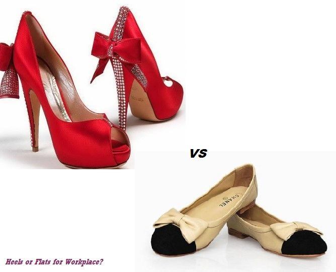 corporate heels or flats for womens