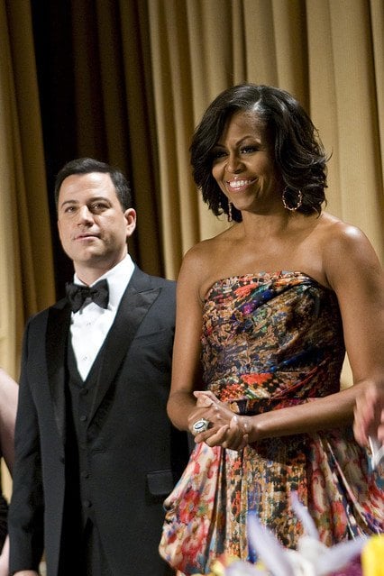 Michelle Obama In Naeem Khan Gown
