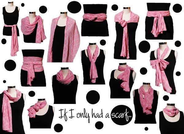 scarf tying ideas for shopping