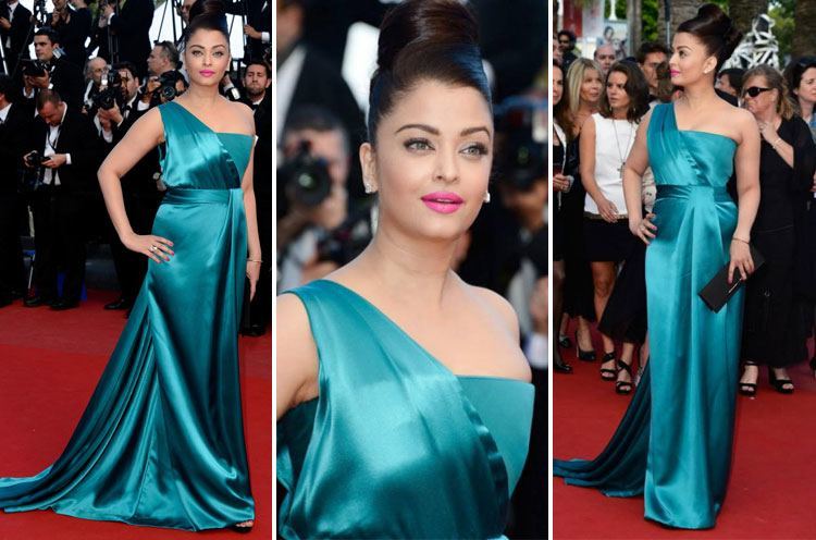 Aishwarya Rai Bachchan looked ethereal in a powder-blue brocade ball gown  by Michael Cinco | Hollywood actress photos, Nice dresses, Blue carpet