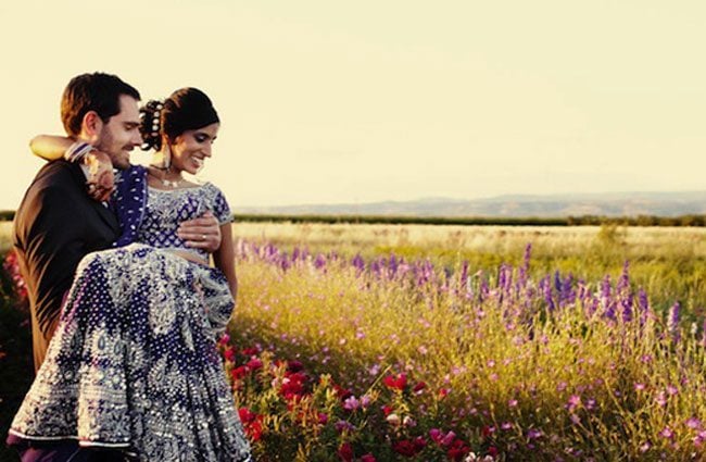 Indian wedding couple