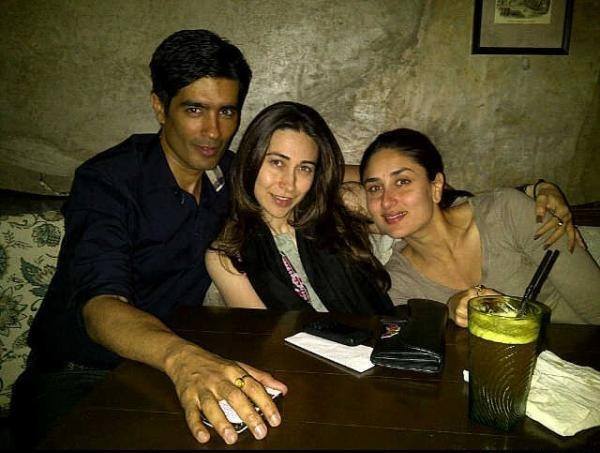 Kareena and Karisma Kapoor spotted with Manish Malhotra