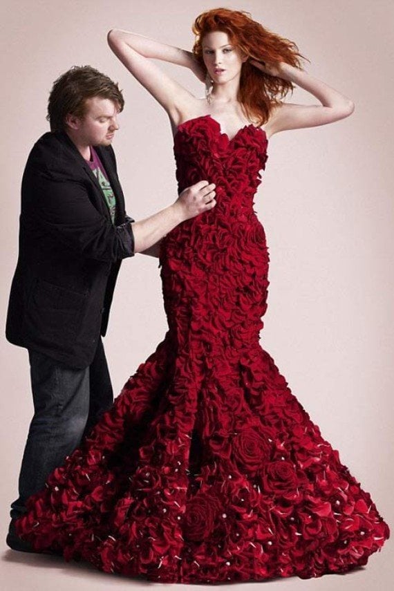 Dresses Made Up of Real Flowers You ...