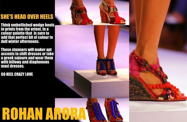 Rohan arora footwear collections