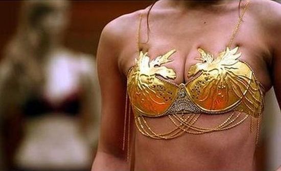 million gold bra