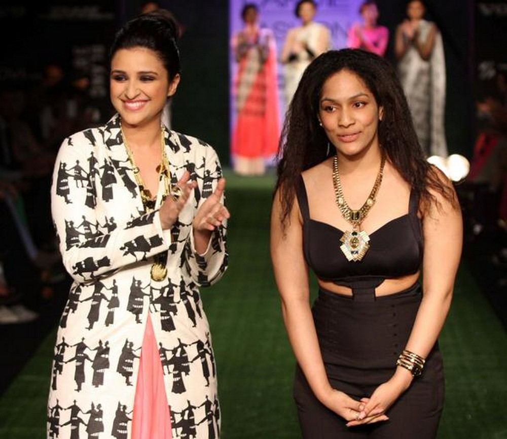 Parineeti Chopra In Masaba Gupta Collection at Lakme Fashion Week