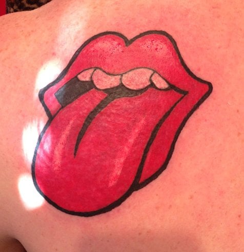 Rolling Stones Tongue Tattoo Design