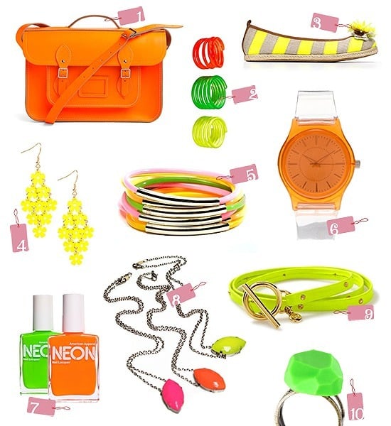 neon accessories for monsoon