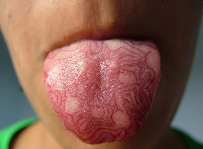 Patterns Tongue Tattoo
