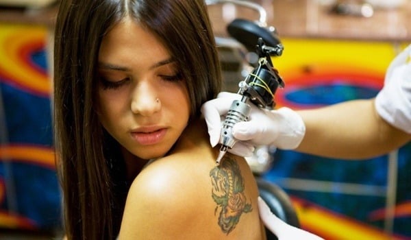 Teens on Getting Tattoo