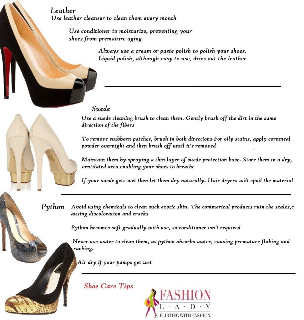 Shoe Care Tips by Fashionlady