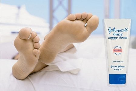 Diaper rash cream for cracked heels
