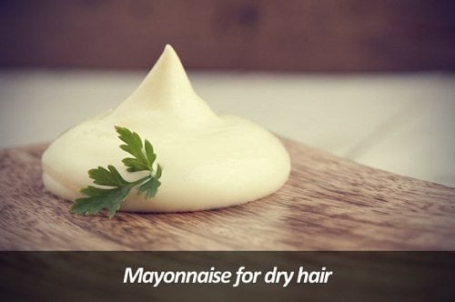 Mayonnaise for dry hair