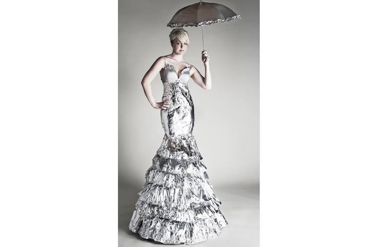 Aluminum foil dress Aluminum foil dress