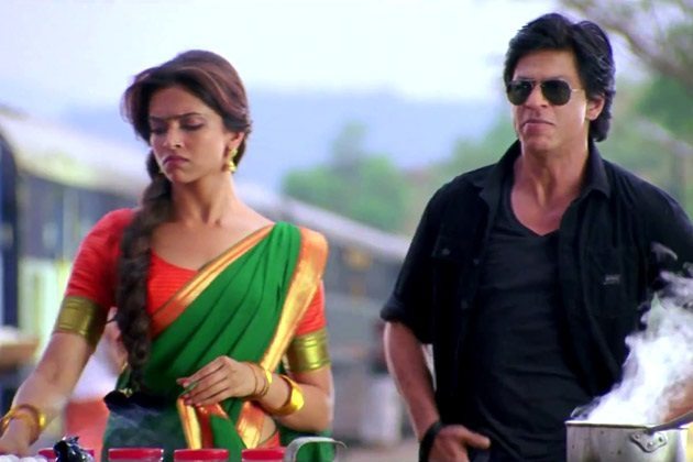 deepika padukone half sari chennai express