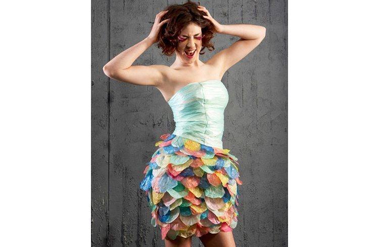 Dress With Plastic