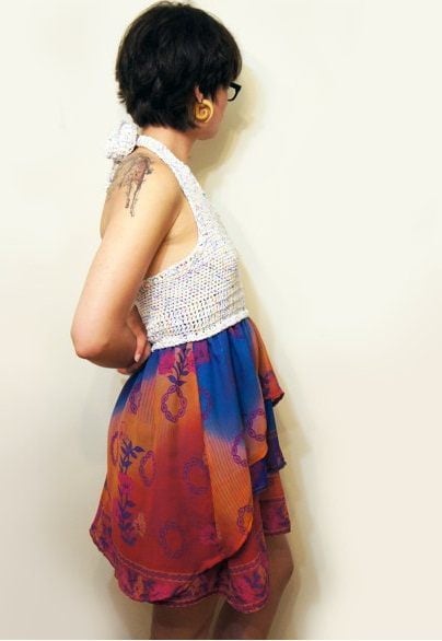 recycled saree fashion