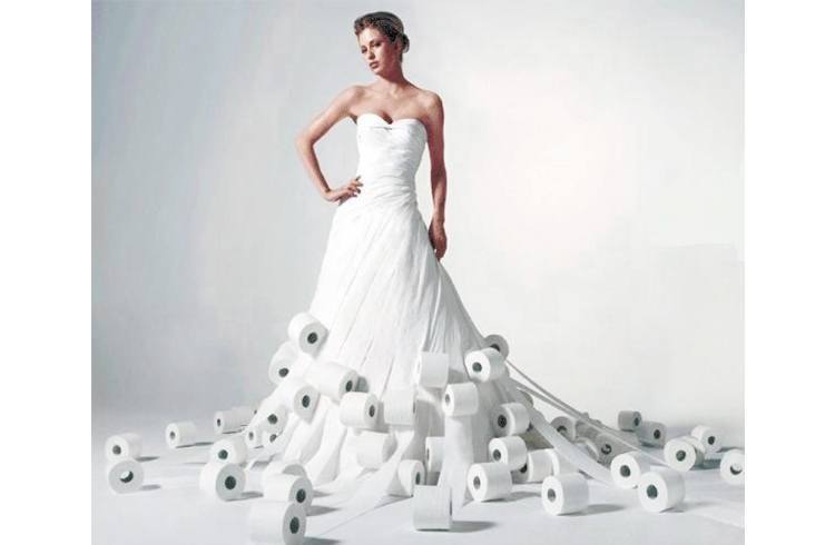 Toilet roll dress