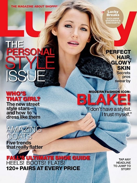 Blake Lively Lucky September 2013 issue