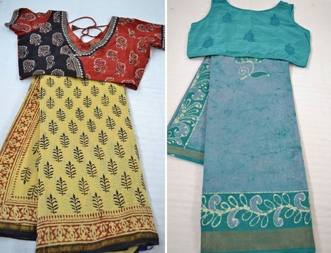 Designer blouses for Chanderi sarees